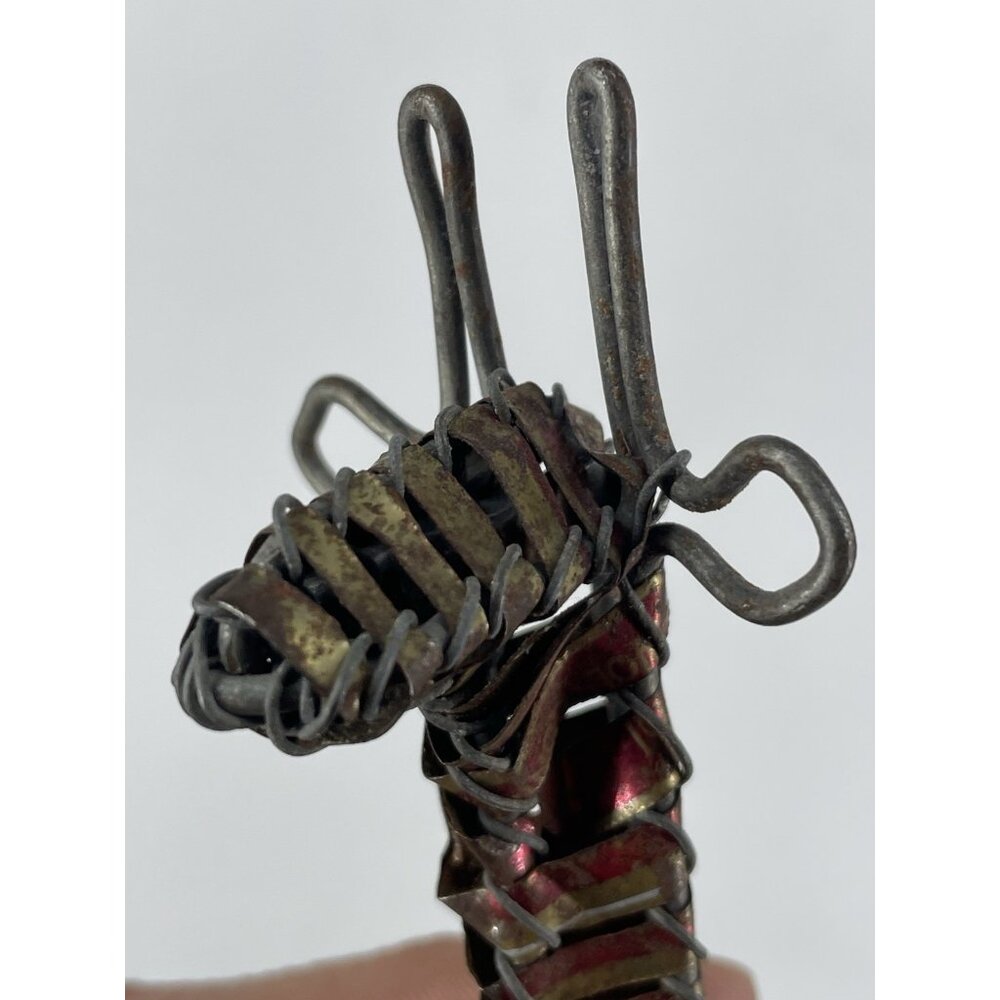 Aluminum Can Giraffe Animal Statue Handmade Pop Art Sculpture - Picture 10 of 13